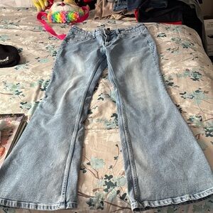 Light Blue Women's Flared Jeans